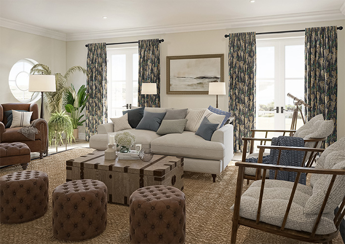 Wisteria Silk, Black - Made to Measure Curtains - Image 8